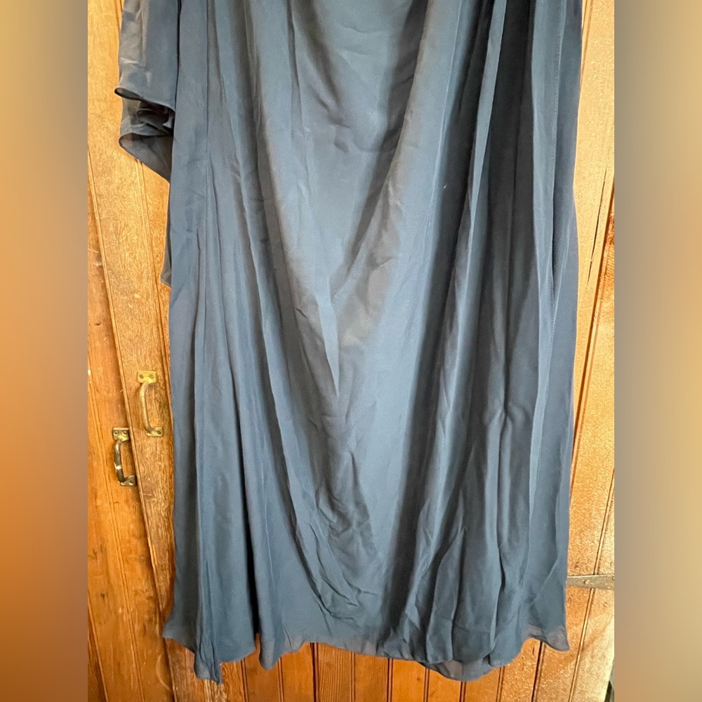 JJs House Blue Gown, One Shoulder - Picture 5 of 14